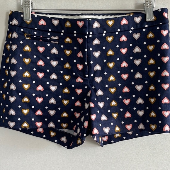 J. Crew Mini Heart Cotton Print Shorts NEW - Picture 3 of 6